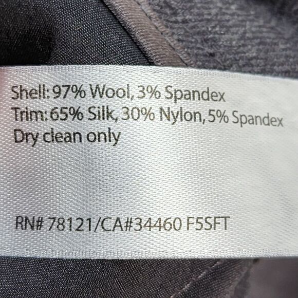 Eileen Fisher Women's Wool Blend Cuffed Tapered Leg Pants - 12 - Picture 5 of 5